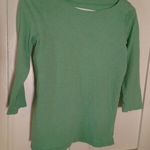 LOFT Mint Green Long Sleeve Tee